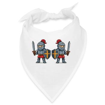ritter comic 2 - Bandana - Weiß - Vorne