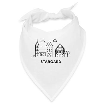 Die Stadt Stargard - Bandana - Weiß - Vorne