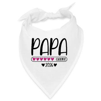 Papa 2026 loading - Bandana - Weiß - Vorne