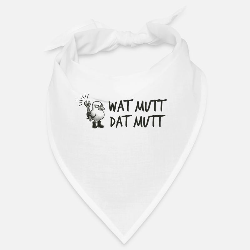 Cool seagull with wrench Low German Bandana