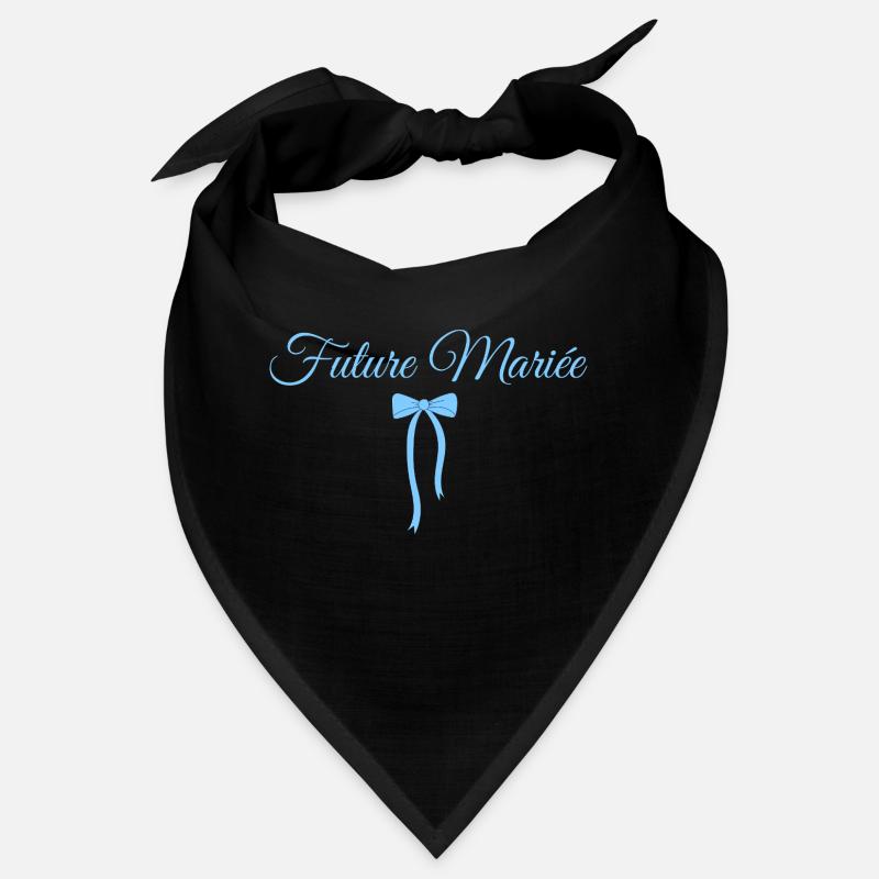 Blaue Schleife für die zukünftige Braut Bandana