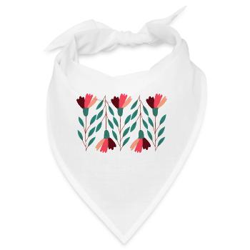 Flower Power - Bandana - Weiß - Vorne