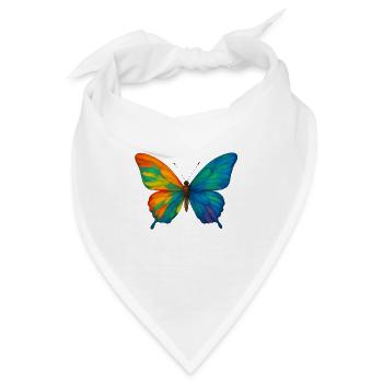 Schmetterling Colorblast - Bandana - Weiß - Vorne
