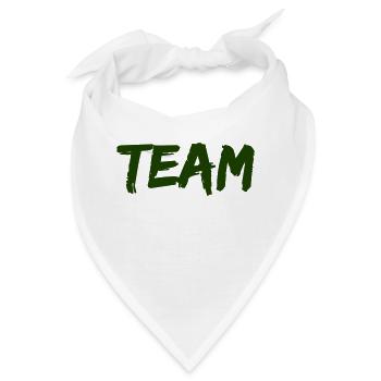 team - Bandana - Weiß - Vorne