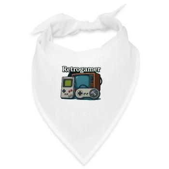 Retrogamer - Bandana - Weiß - Vorne