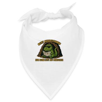 Sarkastischer Dinosaurier - Bandana - Weiß - Vorne