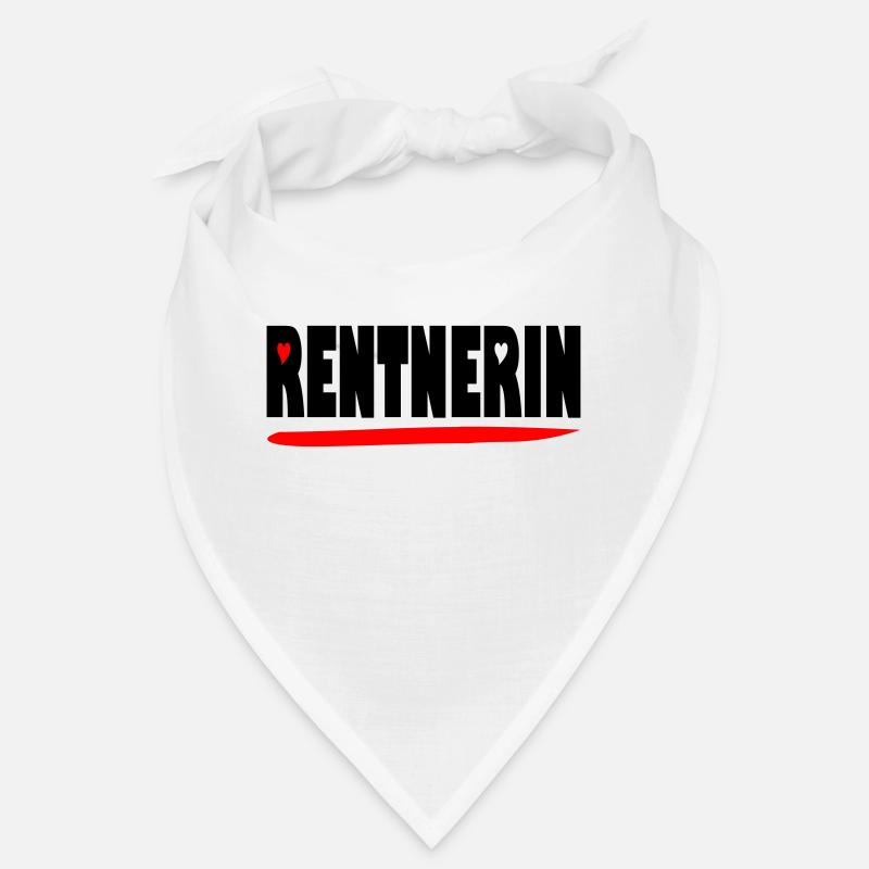 endlich Rentnerin - Bandana - Weiß