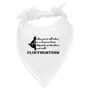 Fluffbusters Humans Home - Bandana - Weiß - Vorne