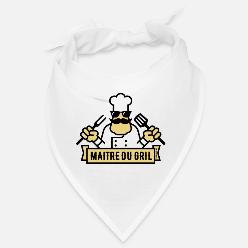 Maître Du Gril (Griller / Barbecue / BBQ / 2C) Bandana