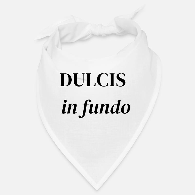 Dulcis in Fundo – Elegant Latin Phrase Bandana