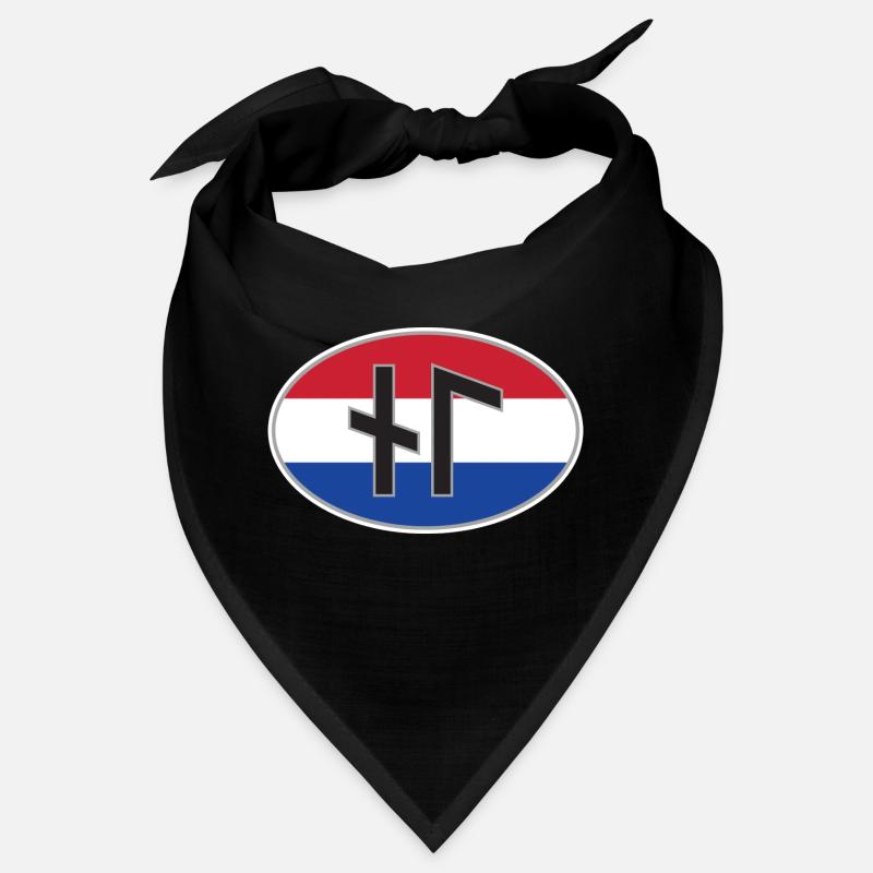 NL (Nederland) runic country code sticker Bandana