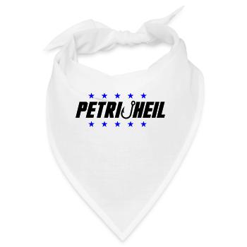 Petri Heil Angel Spruch - Bandana - Weiß - Vorne