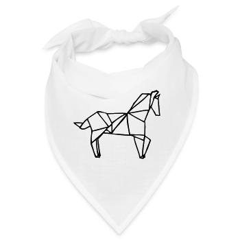 Abstraktes Farbmuster für kreative Kleidung - Bandana - Weiß - Vorne