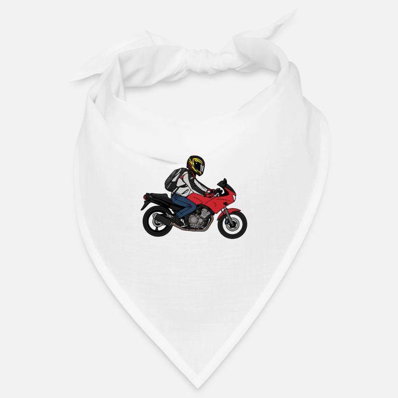 Radfahrer - Bandana - Weiß
