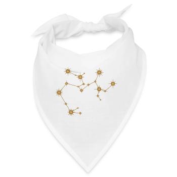 Sternbild Schütze Sternzeichen Sternzeichen - Bandana - Weiß - Vorne