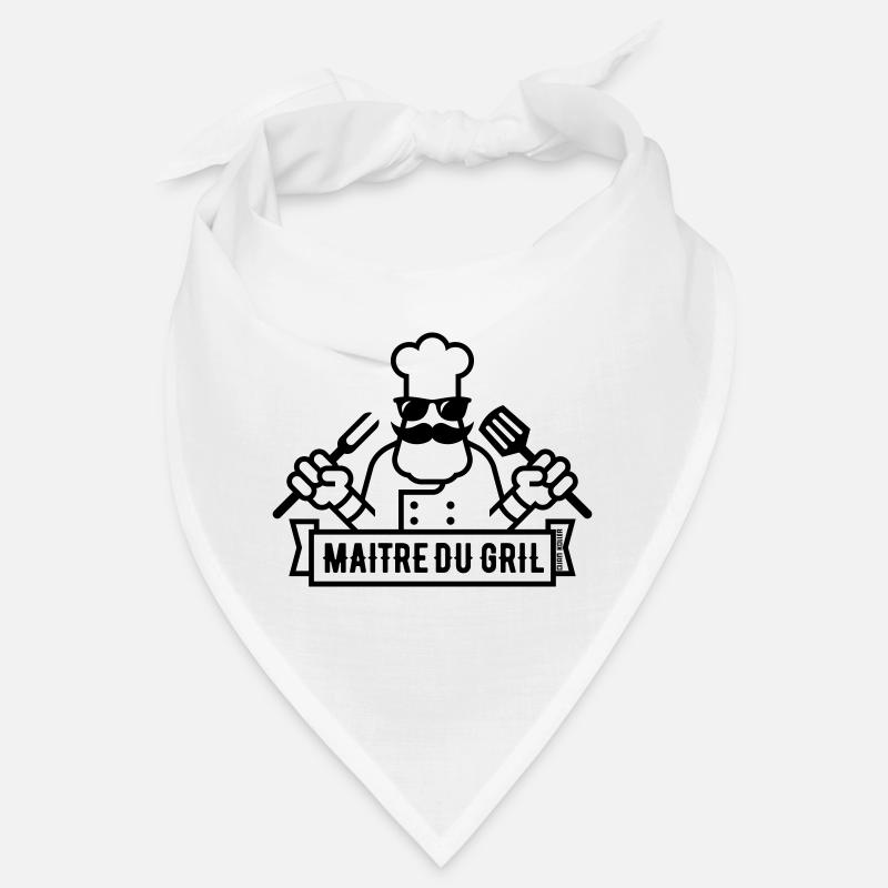 Maître Du Gril (Griller / Barbecue / BBQ / 1C) Bandana
