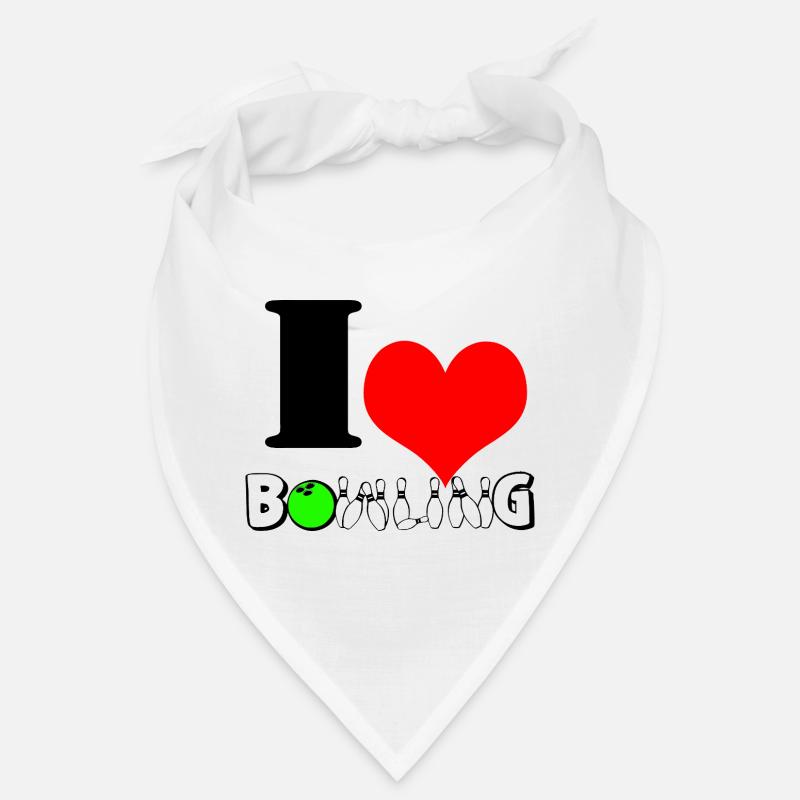 Bowling Love Heart Bandana