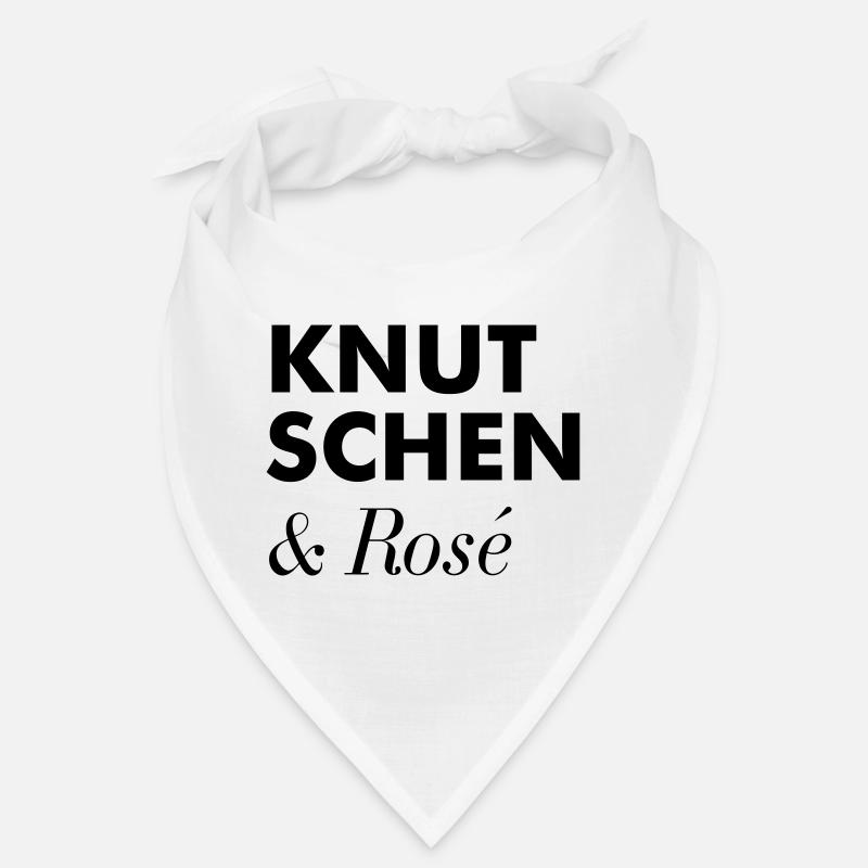 Knutschen Rosé Sommer Tshirt - Bandana - Weiß