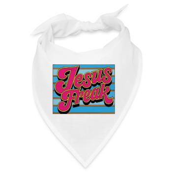 Lebendige Jesus-Freak-Illustration - Bandana - Weiß - Vorne