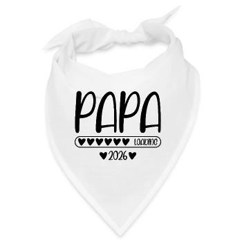 Papa 2026 loading - Bandana - Weiß - Vorne