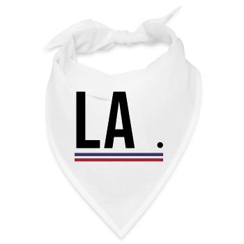 Los Angeles – West Coast Streetwear Shirt - Bandana - Weiß - Vorne