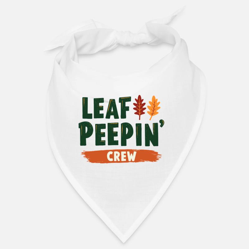 Leaf Peeping Crew Spruch Zitat Bandana
