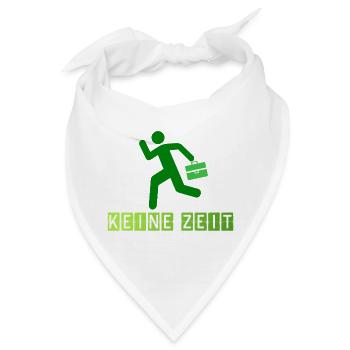 Berufstätiger mit Akzent auf Mobilität - Bandana - Weiß - Vorne