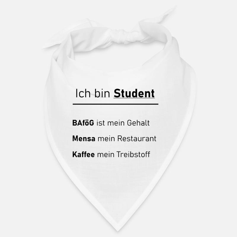 Unispruch "Ich bin Student" Geschenk, Studenten Bandana