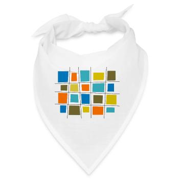 Farbiges Patchwork von Cean - Bandana - Weiß - Vorne
