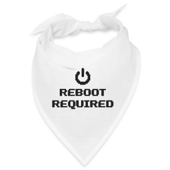 REBOOT REQUIRED Neustart Erforderlich - Bandana - Weiß - Vorne