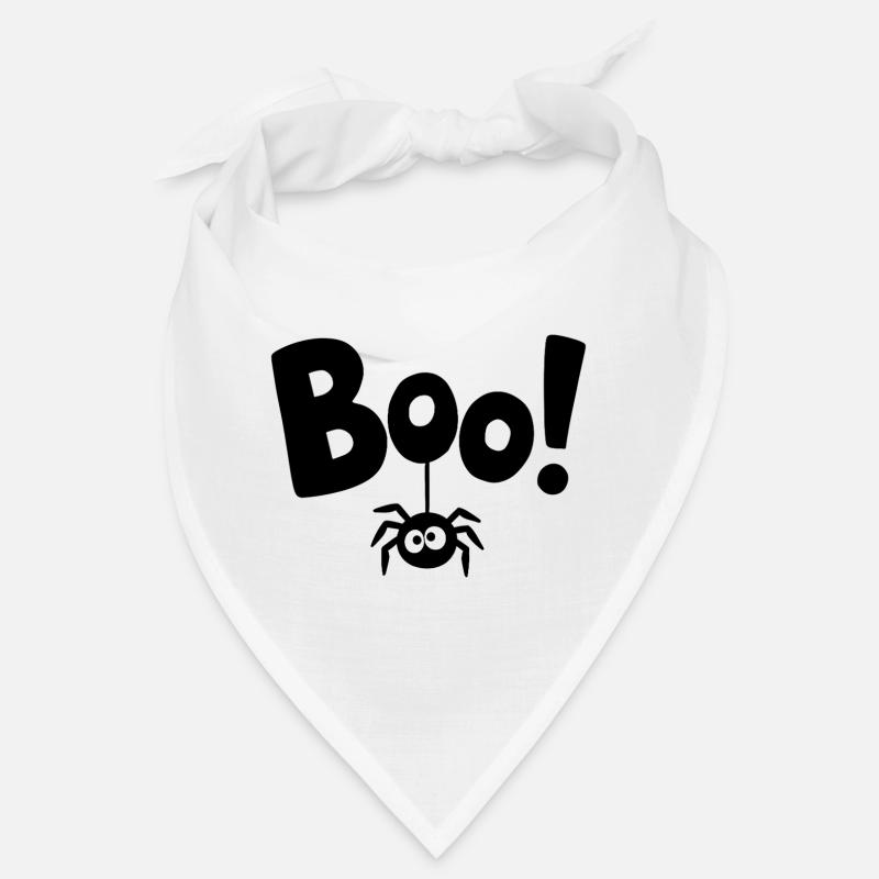 BOO! Lustiges Spinnen-Statement Spruch Bandana