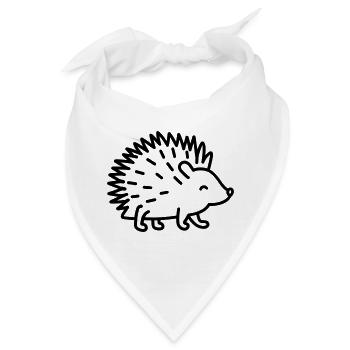 Stachelschwein - Bandana - Weiß - Vorne