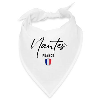Elegantes Design von Nantes, Nantes, Frankreich - Bandana - Weiß - Vorne