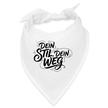 Dein Stil Dein Weg - Bandana - Weiß - Vorne
