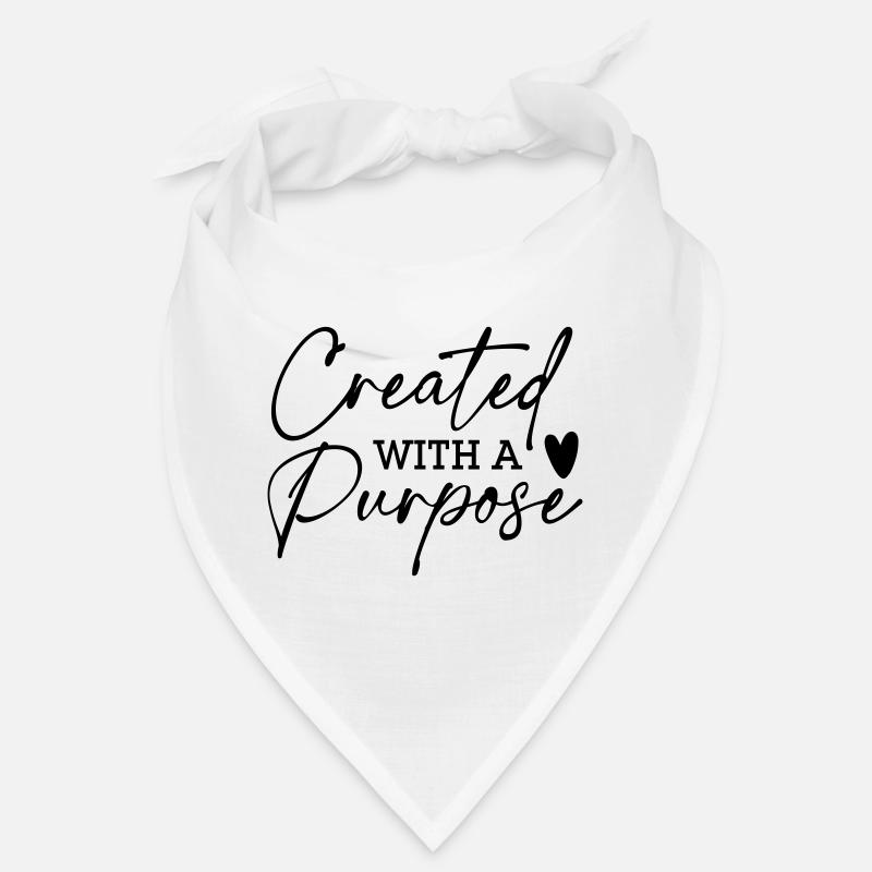 Createtd with a Purpose - Bandana - Weiß