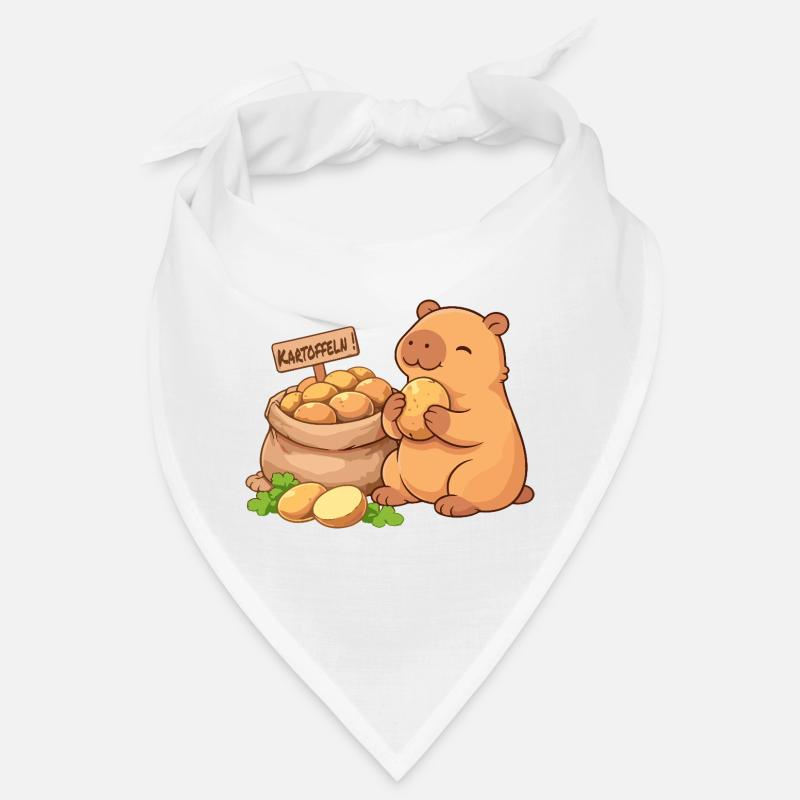 Capybara avec pommes de terre – détendu et mignon Bandana