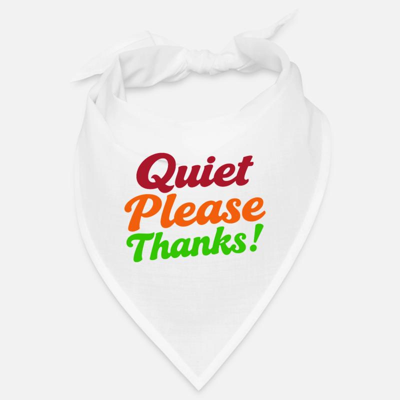 Silence s’il te plaît merci Höfliche Ruhe Bandana