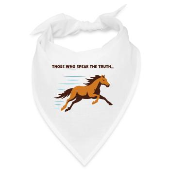 Galopp der Wahrheit - Bandana - Weiß - Vorne