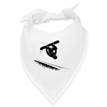 Slopestyle Salto Freestyle Wintersport Action - Bandana - Weiß - Vorne