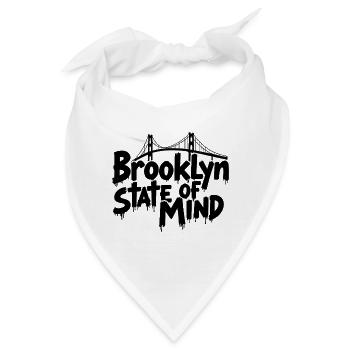 Brooklyn State of Mind Bridge New York NYC - Bandana - Weiß - Vorne