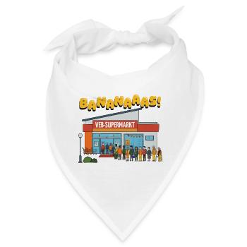 Banananaas VEB-Supermarkt Nr. 2 - Bandana - Weiß - Vorne