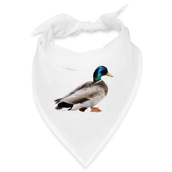 Stockente Männchen - Bandana - Weiß - Vorne