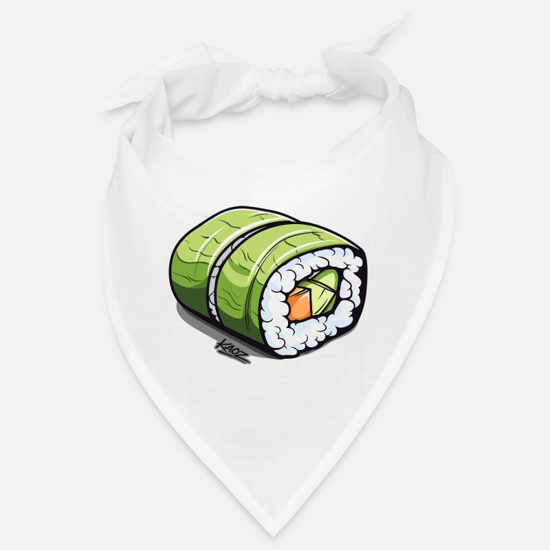 Smaragdgrüne Sushi-Rolle Bandana