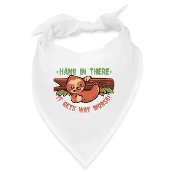 Halte durch, es wird noch viel schlimmer - Bandana - Weiß - Vorne