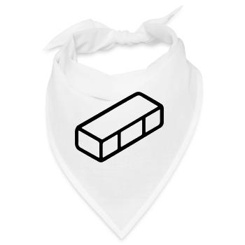 Ziegel - Bandana - Weiß - Vorne