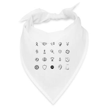 Business Icons Set – Illustration - Bandana - Weiß - Vorne