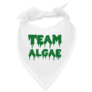 Team Algae - politisches Statement - Bandana - Weiß - Vorne