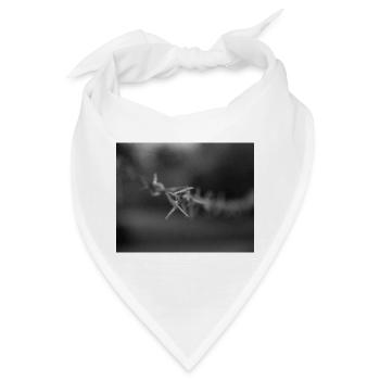 Stacheldraht Monochrom - Bandana - Weiß - Vorne