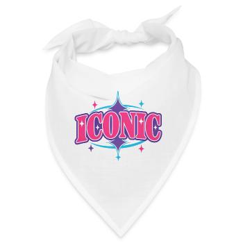 Iconic – Chunky Y2K Retro Serif Statement Vektor - Bandana - Weiß - Vorne