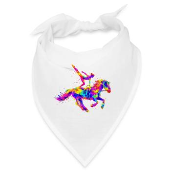 Voltigieren - Bandana - Weiß - Vorne